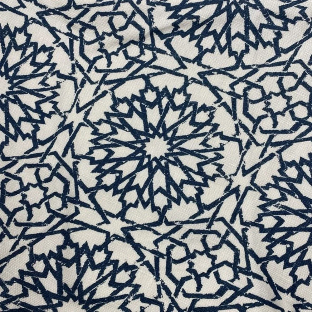 Block Print‎ Sham SET of 3 Shams Mediterranean Starburst Medallion Print 12x16